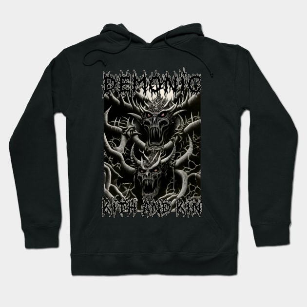 Demonic Kith and Kin (Version 2) Hoodie by Silent Strega Streetwear